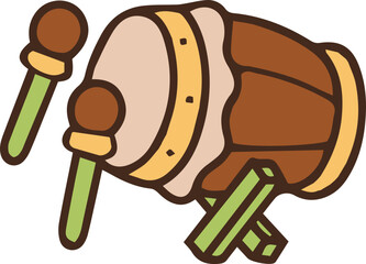 Traditional instrument from Indonesia Bedug