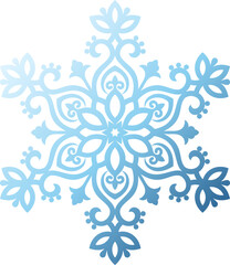 Snowflake ornament gradient S6-03