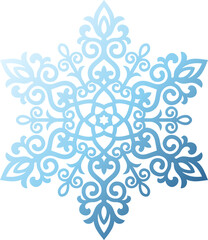 Snowflake ornament gradient S6-04