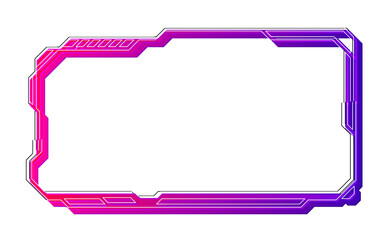 Modern Tech Circuit Frame Template