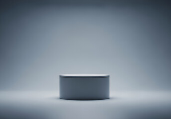 Minimalist product display stage with soft lighting for modern presentation designs