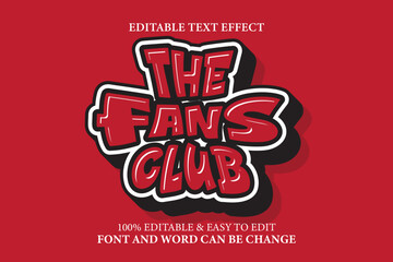 Sticker text effect 3d style