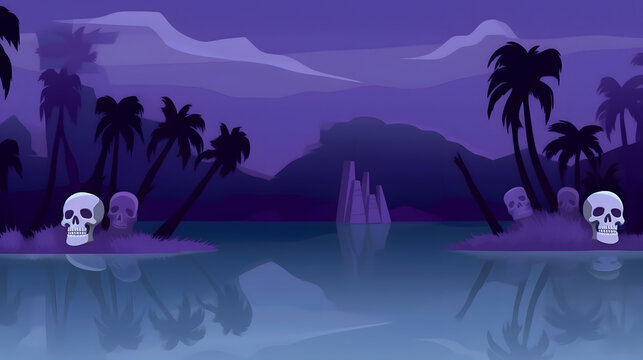 Purple Glow Island