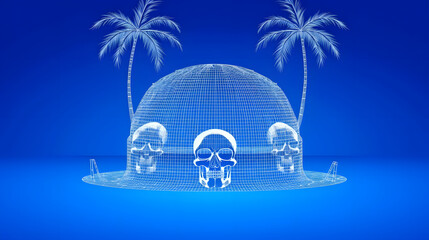 Island of Skulls Wireframe