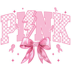 Breast Cancer Awareness PNG, Pink Out Ribbon Design, Support Hope Fight Cure Sublimation