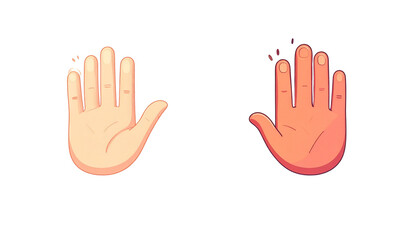 Obraz premium Hands in prayer collection with flat and 3D variations, isolated on transparent background