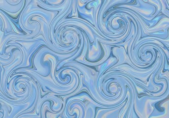 Obraz premium Abstract swirling blue patterns with subtle color accents for textured backgrounds