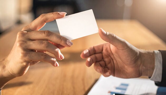 Business Card Exchange: A Professional Handover for Networking and Connection, Exchanging Contact Information: A Modern Way to Connect in the Business World