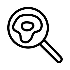 Heatmap Magnifier Line Icon of Heatmaps Icon Set