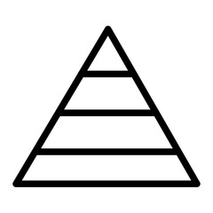 Pyramid Diagram Line Icon of Diagrams Icon Set