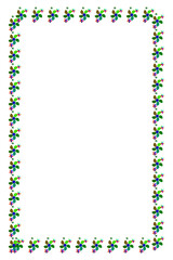 Colorful Floral Border Frame