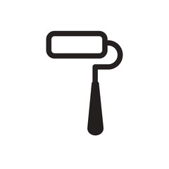 Paint Roller Line Icon of Pattern Design Icon Set