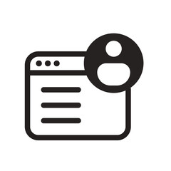 User Profile Flow Line Icon of User Flows Icon Set