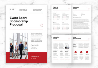 Red Black Event Sport Sponsorship Proposal