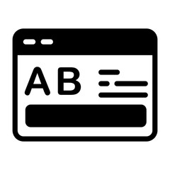 AB Testing Vector Icon