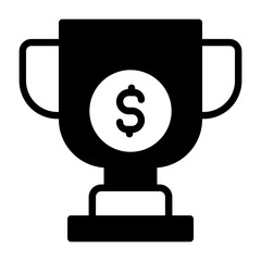Business Award Trophy Vector Icon