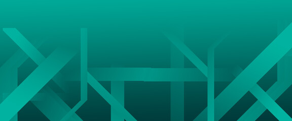 Green gradient geometric banner for website graphic promotions