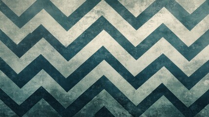 Textured chevron pattern in muted greys and blues