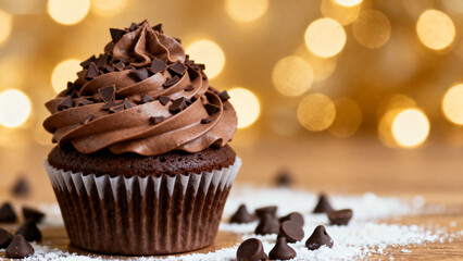 christmas chocolate cupcakes