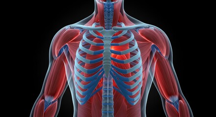 Human Anatomy Muscles and Skeleton System Anatomical Illustration