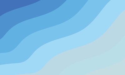 Blue Wave Abstract Background with Gradient Stripes