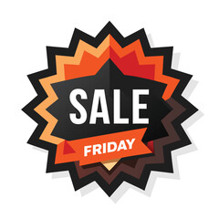 3D Discount Offer Tag Icon – Excellent Black Friday Sale Promotion Vector Design