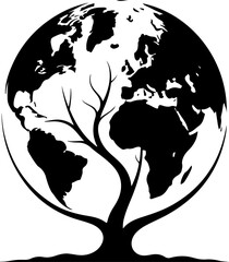 Global Tree A Symbol of Nature, Growth, and Environmental Harmony