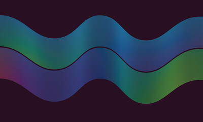 Colorful Gradient Wave Pattern on Dark Background – Abstract Fluid Design