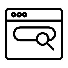 Local Search Line Icon of Off-Page SEO Icon Set
