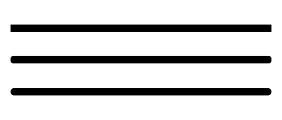 Fototapeta premium Straight line, stripe series from thin to thick