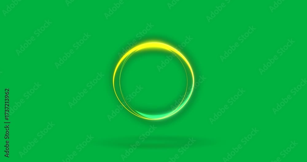 Wall mural animation of loading icon on transparent background