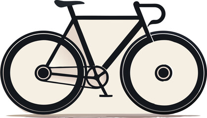 bicycle on white background