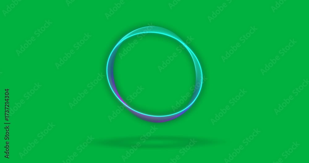 Wall mural animation of loading icon on transparent background