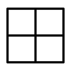 Grid Layout Line Icon of Composition (Design) Icon Set