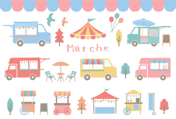 マルシェのイラストセット　02