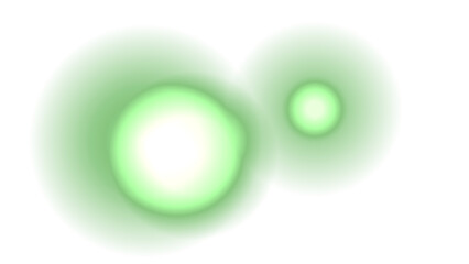 Abstract Luminous Green Circles on White Background - Energy & Technology Concept