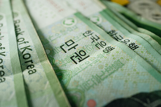 10000 Korean Won Bill Macro - South korea money