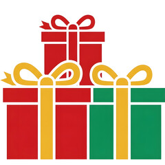 Christmas Gift Box Stack