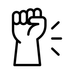 Empowerment Symbol Line Icon of Brand Personality Icon Set