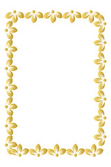 golden flower border