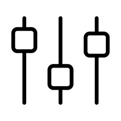 Adjusting Tone Line Icon of Tone of Voice (Branding) Icon Set