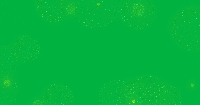 Animation of fireworks over transparent background