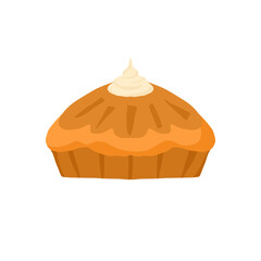 Pumkin cake, Auntum season food, Pie cake