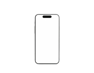 White smartphone illustration with a pill-shaped cutout on a solid black background