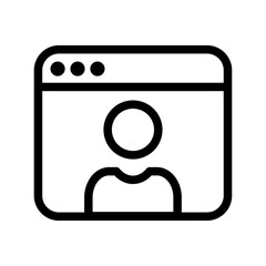 Account Access Line Icon of Account Management Icon Set