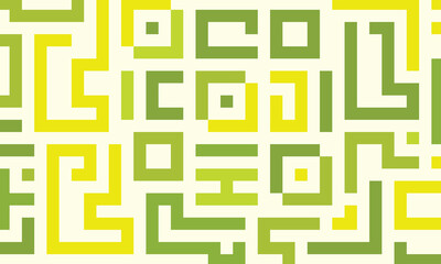 Background with green color lines abstract stylish mosaic flat design template.