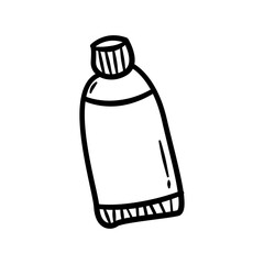 Art Education school Hand Drawn Isolated In White Illustration