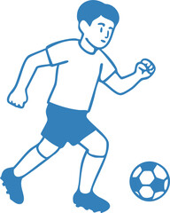 Soccer Football Character Illustration