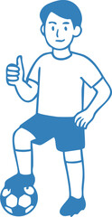 Soccer Football Character Illustration