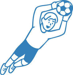 Soccer Football Character Illustration